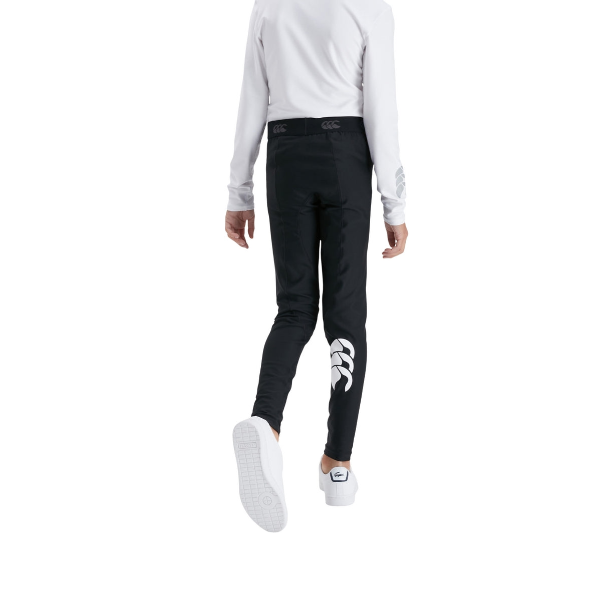 Black - Pack Shot - Canterbury Childrens-Kids Thermoreg Leggings