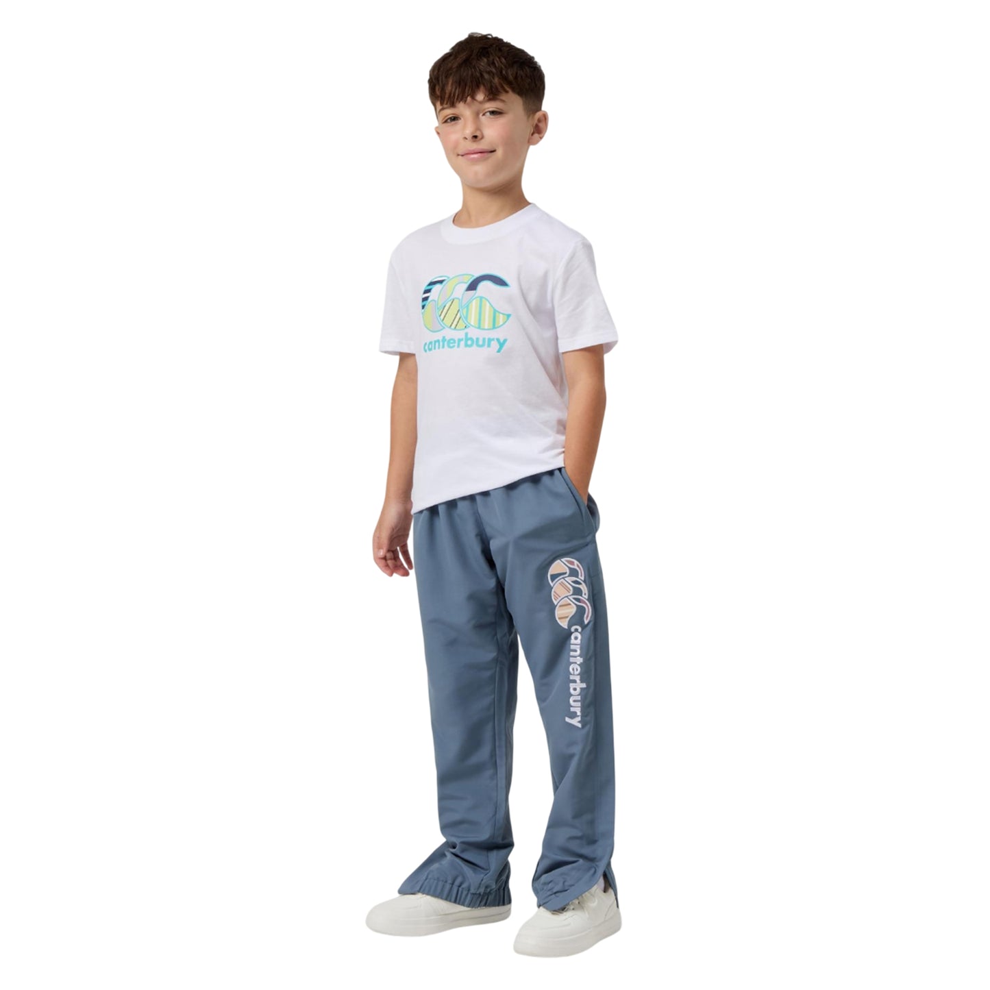 Blue Mirage - Pack Shot - Canterbury Childrens-Kids Uglies Cuffed Jogging Bottoms