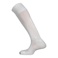 White - Front - Mitre Childrens-Kids Mercury Plain Football Socks