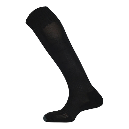 Black - Front - Mitre Childrens-Kids Mercury Plain Football Socks