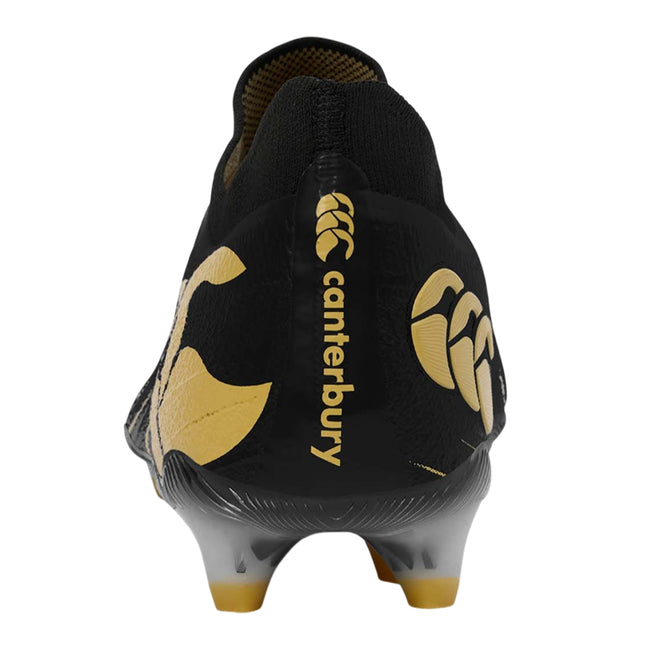 Black - Back - Canterbury Unisex Adult Speed Falcon Elite Soft Ground Rugby Boots