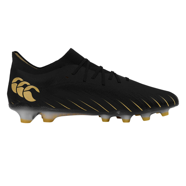 Black - Side - Canterbury Unisex Adult Speed Falcon Elite Soft Ground Rugby Boots