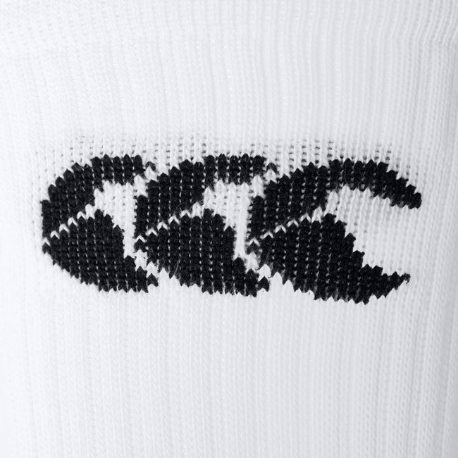 Bright White - Side - Canterbury Mens Mid Calf Gripped Socks