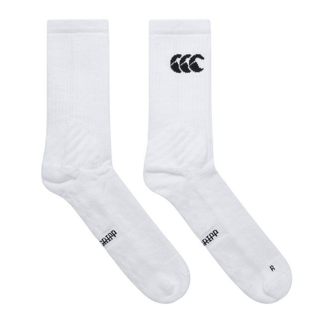 Bright White - Front - Canterbury Mens Mid Calf Gripped Socks