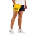Gold-Black - Front - Canterbury Mens Harlequin Cotton Twill Shorts