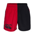 Scarlet-Black - Front - Canterbury Mens Harlequin Cotton Twill Shorts