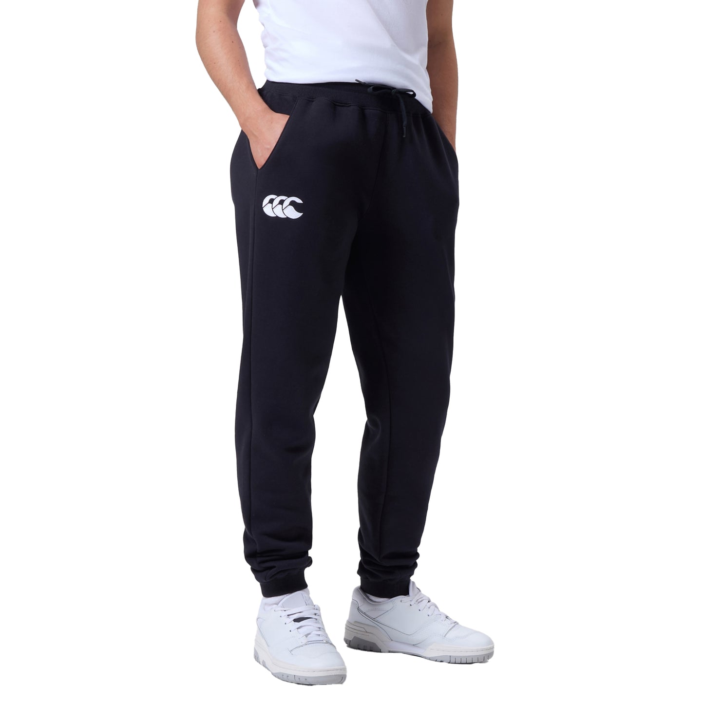 Black - Side - Canterbury Womens-Ladies Leisure Jogging Bottoms