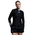 Black - Lifestyle - Canterbury Womens-Ladies Thermoreg Long-Sleeved Base Layer Top