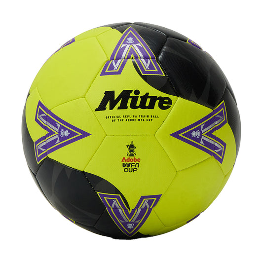 Purple-Black-Vibrant Lime - Front - Mitre WFA Cup 2024-2025 Training Football