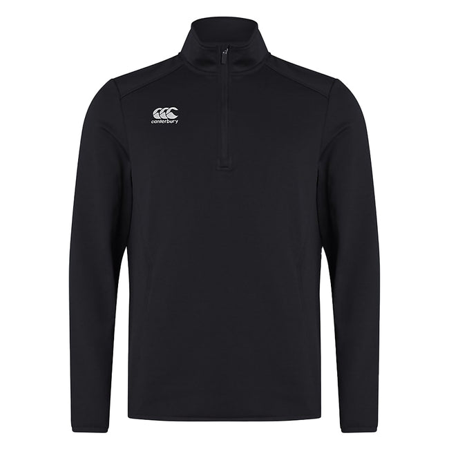 Black - Front - Canterbury Mens Quarter Zip Training Top