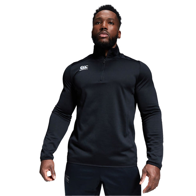 Black - Pack Shot - Canterbury Mens Quarter Zip Training Top