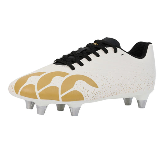 White - Front - Canterbury Childrens-Kids Football Boots