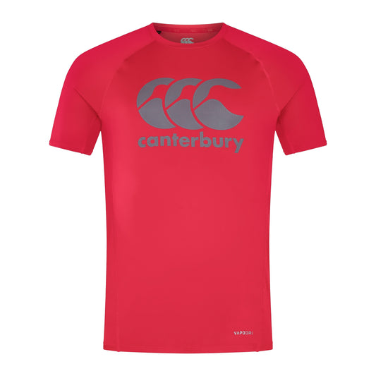 Flag Red - Front - Canterbury Mens Big Logo Super Light T-Shirt