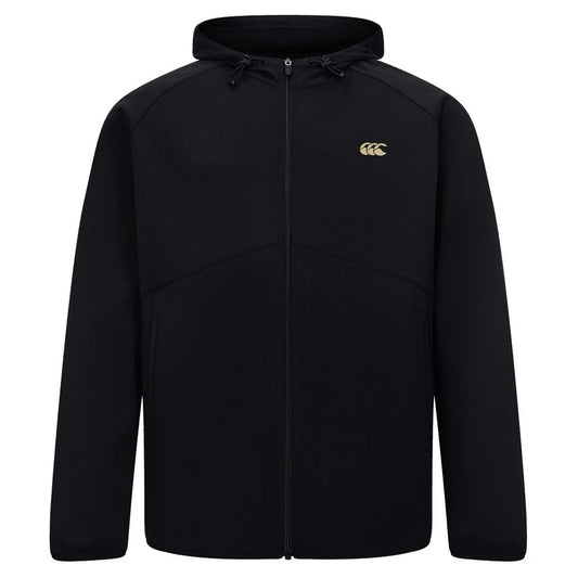 Black - Front - Canterbury Mens Tempo+ Stretch Full Zip Hoodie