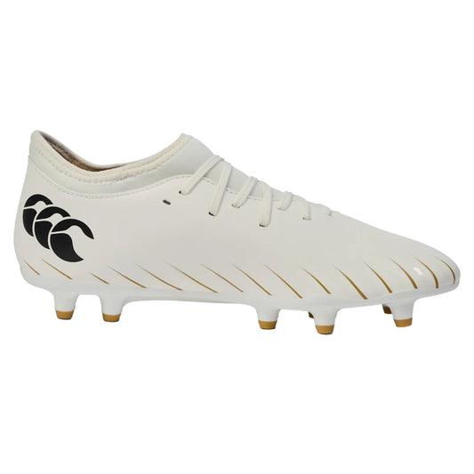 White - Front - Canterbury Childrens-Kids Speed Falcon Firm Ground Boots