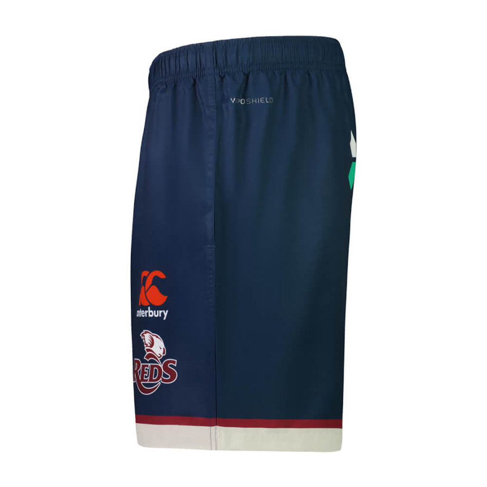Navy - Side - Canterbury Mens Queensland Reds Gym Shorts