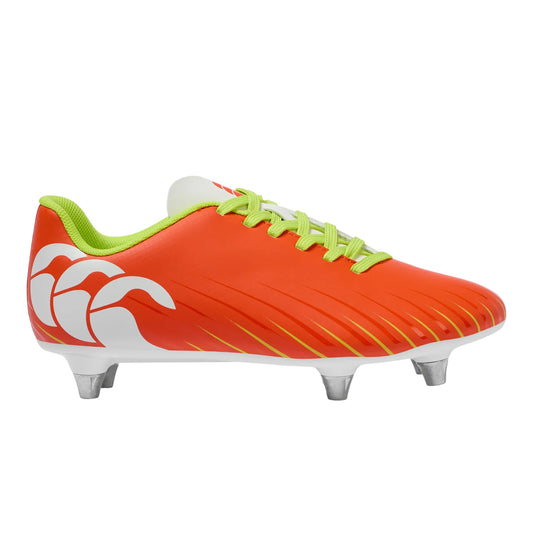 Tangerine Tango - Front - Canterbury Childrens-Kids Speed Falcon Soft Ground Rugby Boots