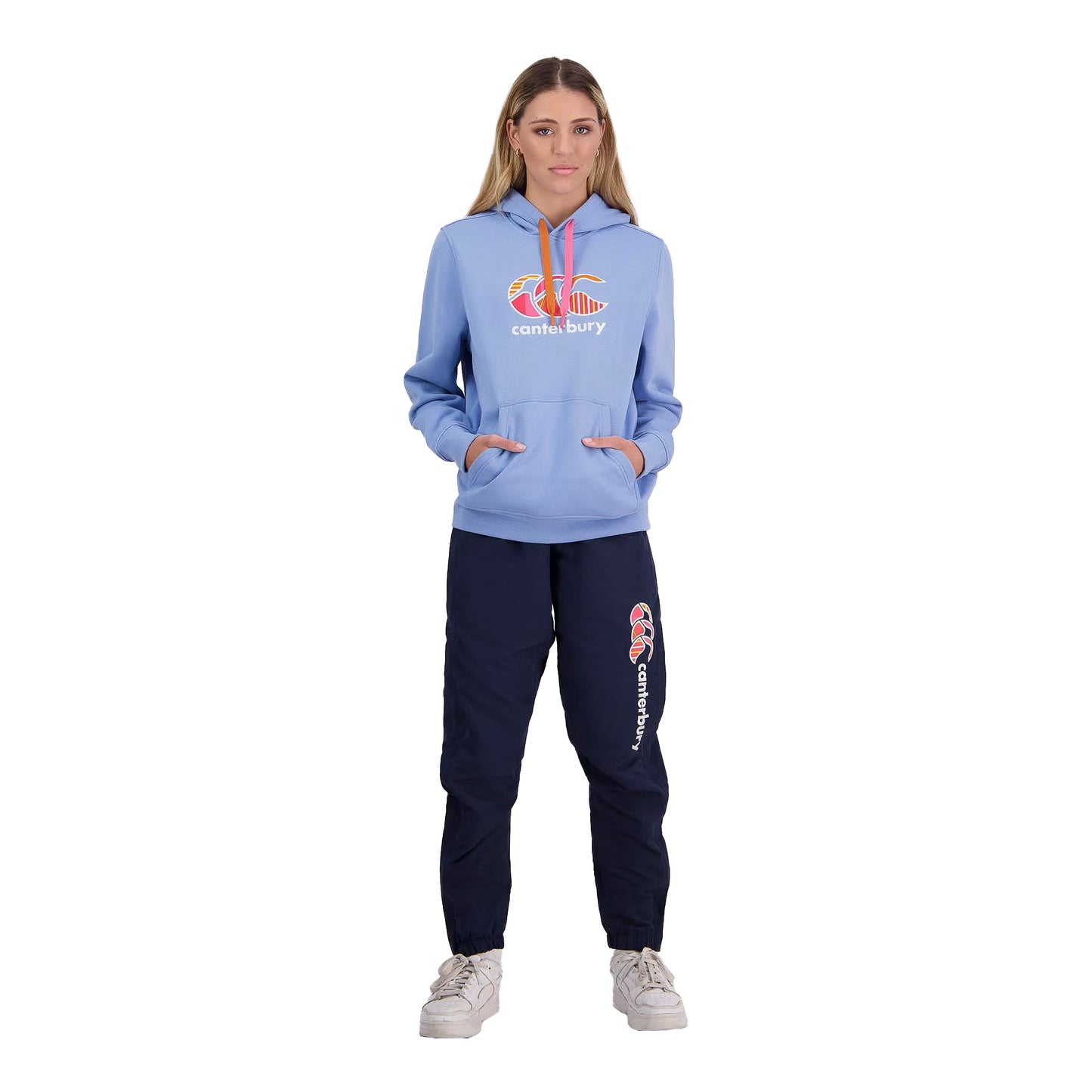 Storm Blue - Side - Canterbury Womens-Ladies Uglies Logo Hoodie