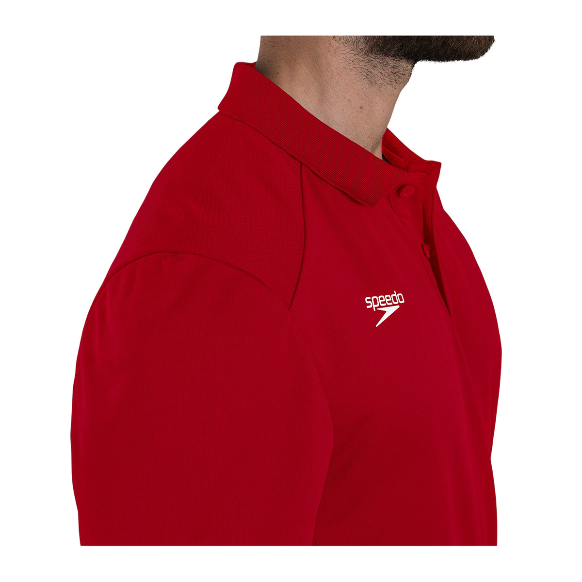Red - Lifestyle - Speedo Mens Club Dry Polo Shirt