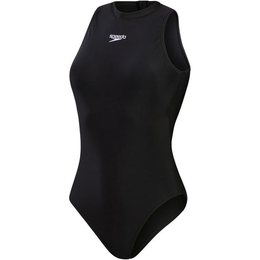 Black - Front - Speedo Womens-Ladies Hydrasuit One Piece Swimsuit