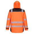 Orange-Black - Back - Portwest Mens PW3 3 In 1 Hi-Vis Safety Jacket