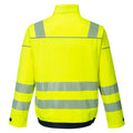 Yellow-Navy - Back - Portwest Mens PW3 Hi-Vis Work Jacket