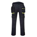 Black - Front - Portwest Mens DX4 Detachable Holster Pocket Trousers