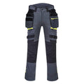 Metal Grey - Front - Portwest Mens DX4 Detachable Holster Pocket Trousers