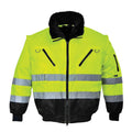 Yellow-Black - Front - Portwest Mens PJ50 Hi-Vis 3 In 1 Jacket