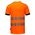 Orange-Black - Back - Portwest Mens Hi-Vis Safety T-Shirt