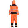 Orange-Black - Back - Portwest Unisex Adult PW3 Waterproof Hi-Vis Safety Overalls
