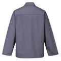 Grey - Back - Portwest Mens FR35 Bizflame Pro Jacket
