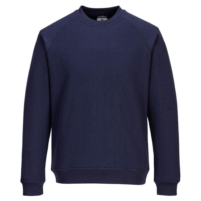 Navy - Front - Portwest Womens-Ladies Raglan Sweatshirt