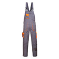 Grey - Front - Portwest Mens Texo Contrast Bib And Brace Overall