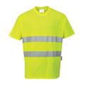 Yellow - Front - Portwest Mens Hi-Vis Comfort T-Shirt
