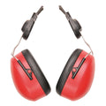 Red-Black - Front - Portwest Endurance Clip-On Ear Defenders