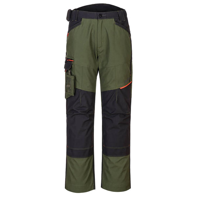Olive Green - Front - Portwest Mens WX3 Work Trousers