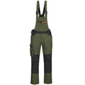 Olive Green - Front - Portwest Unisex Adult WX3 Bib And Brace Overall