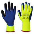 Yellow-Blue - Front - Portwest Unisex Adult A185 Duo-Therm Grip Gloves