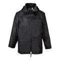 Black - Front - Portwest Mens Classic Raincoat