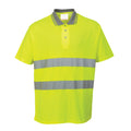 Yellow - Front - Portwest Mens Hi-Vis Comfort Polo Shirt