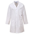 White - Front - Portwest Mens Workwear Coat