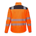 Orange-Black - Back - Portwest Mens PW3 Hi-Vis Safety Soft Shell Jacket