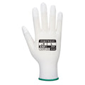 White - Back - Portwest Unisex Adult A121 PU Fingertip Grip Gloves