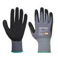 Black - Front - Portwest Unisex Adult A350 DermiFlex Grip Gloves