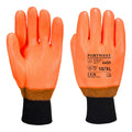 Orange - Front - Portwest Unisex Adult A450 Hi-Vis Weatherproof Gloves