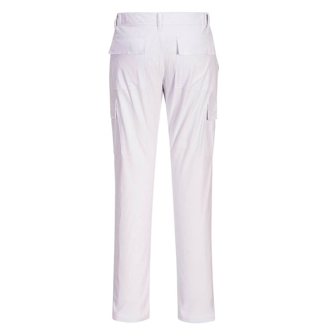 White - Back - Portwest Mens Combat Stretch Slim Combat Trousers