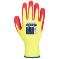 Yellow-Red - Back - Portwest Unisex Adult A626 Vis Tex HR Cut Resistant Gloves