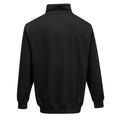 Black - Back - Portwest Mens Sorrento Zip Neck Sweatshirt