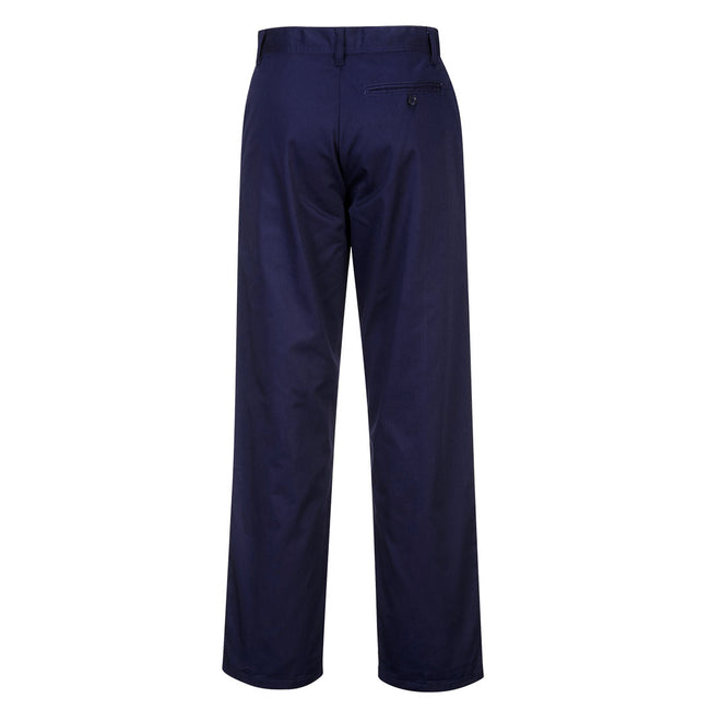 Navy - Back - Portwest Mens Preston Trousers